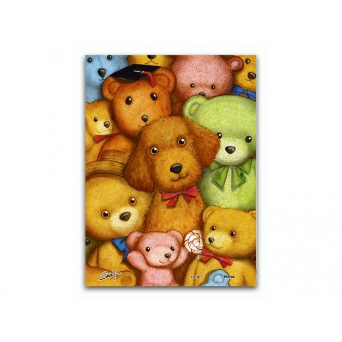 Plastic Puzzle - Poodles and Teddy Bears