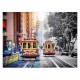 Plastic Puzzle - Cable Cars on California Street, San Francisco