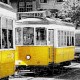 Plastic Puzzle - Yellow Trams in Lisbon