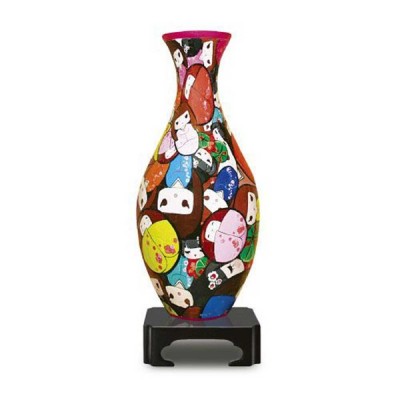Pintoo-S1010 3D Vase Puzzle - Japanese Dolls