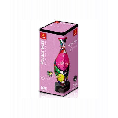 Pintoo-S1010 3D Vase Puzzle - Japanese Dolls