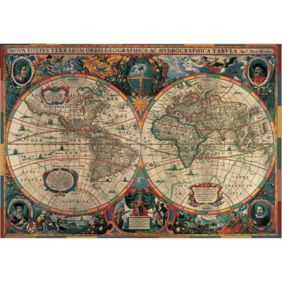 Puzzle Pomegranate-AA603 Henricus Hondius: ancient map of the world