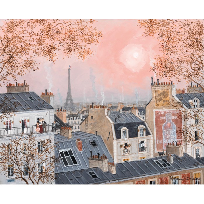 Puzzle-Michele-Wilson-A1035-750 Handgeschnittenes Holzpuzzle - Ciel Rose En Hiver