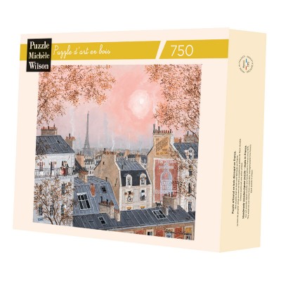 Puzzle-Michele-Wilson-A1035-750 Handgeschnittenes Holzpuzzle - Ciel Rose En Hiver