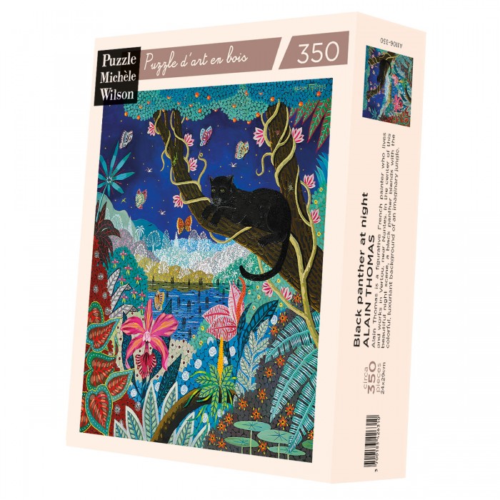  Puzzle-Michele-Wilson-A1106-350 Handgeschnittenes Holzpuzzle - Nocturnal Black Panther