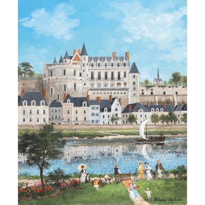 Puzzle-Michele-Wilson-A1109-500 Handgeschnittenes Holzpuzzle - Le Chateau D'Amboise