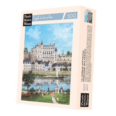Puzzle-Michele-Wilson-A1109-500 Handgeschnittenes Holzpuzzle - Le Chateau D'Amboise