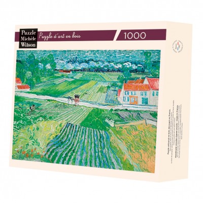 Puzzle-Michele-Wilson-A1118-1000 Handgeschnittenes Holzpuzzle - Auvers-Landschaft