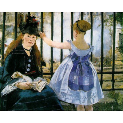 Puzzle-Michele-Wilson-A133-250 Jigsaw Puzzle - 250 Pieces - Art - Wooden - Manet : The Railway