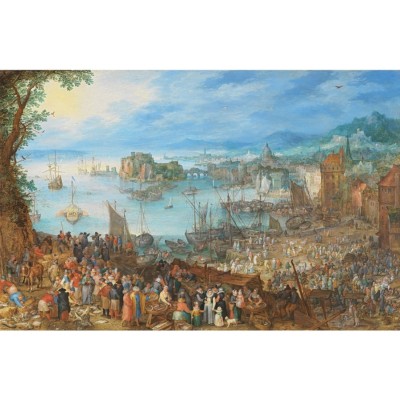 Puzzle Puzzle-Michele-Wilson-A639-500 Brueghel - Great Fish-Market, 1603