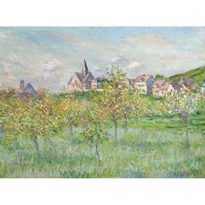 Puzzle-Michele-Wilson-A754-250 Hand-Cut Wooden Puzzle - Claude Monet - Spring in Giverny