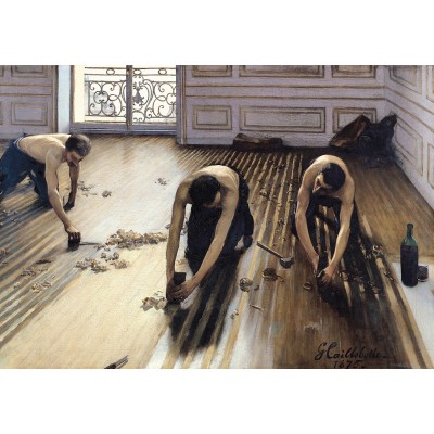 Puzzle-Michele-Wilson-A817-500 Jigsaw Puzzle - 500 Pieces - Art - Wooden - Caillebotte : The Floor Scrapers