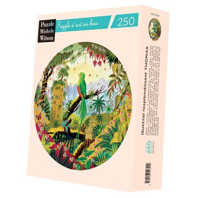 Puzzle-Michele-Wilson-A874-250 Handgeschnittenes Holzpuzzle - Quetzal Resplendissant