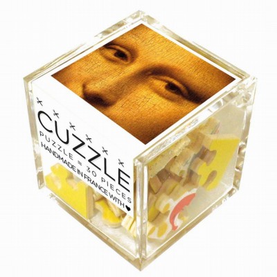 Puzzle-Michele-Wilson-Cuzzle-Z105 Wooden Puzzle - Cube - Leonardo da Vinci: Mysterious Mona Lisa