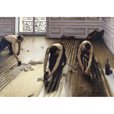 Puzzle-Michele-Wilson-H817-300 Jigsaw Puzzle - 300 Pieces - Art - Wooden - Large Pieces - Caillebotte : The Floor Scrapers