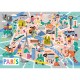 Handgeschnittenes Holzpuzzle - Balade A Paris