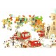 Handgeschnittenes Holzpuzzle - The Firefighters