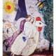 Jigsaw Puzzle - 250 Pieces - Art - Wooden - Chagall : The Bridal Pair with the Eiffel Tower