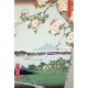 Jigsaw Puzzle - 350 Pieces - Art - Wooden - Hiroshige : Apple Trees in Bloom