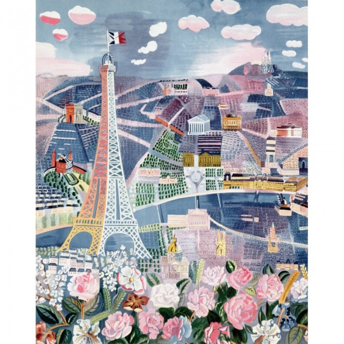  Puzzle-Michele-Wilson-K25-24 Hand-Cut Wooden Puzzle - Raoul Dufy - Paris in Spring