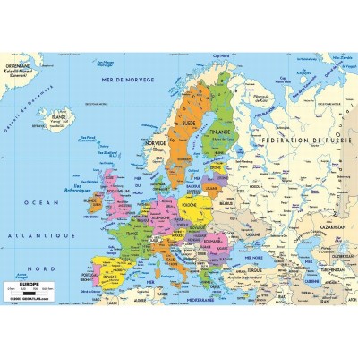 Puzzle-Michele-Wilson-K74-50 Wooden Puzzle - Map of Europe