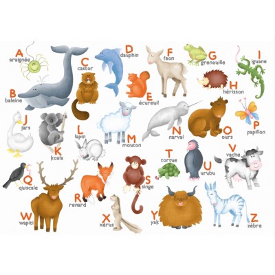 Puzzle Puzzle-Michele-Wilson-W306-12 Hannah Weeks: The animals alphabet
