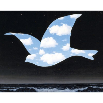Puzzle-Michele-Wilson-W555-24 Wooden Jigsaw Puzzle - Magritte