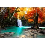   Wooden Jigsaw Puzzle - Deep Forest Waterfall