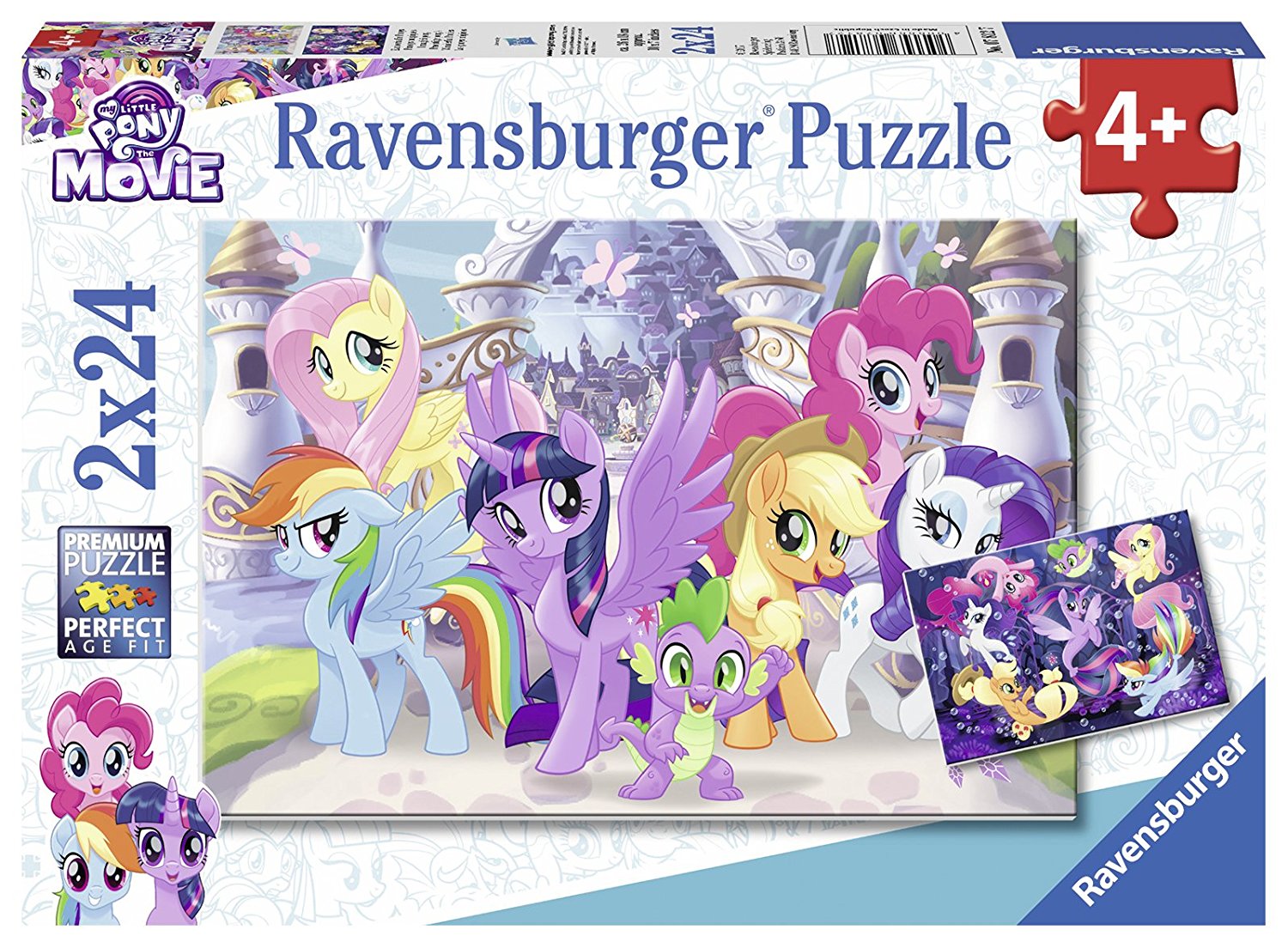  2 Jigsaw Puzzles - My Little Pony 24 and 24 piece jigsaw puzzle