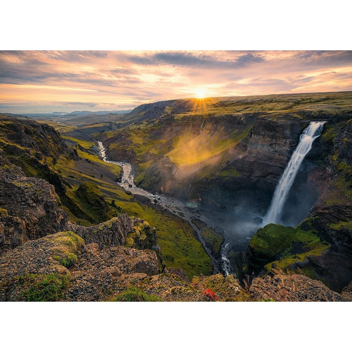 Puzzle  Ravensburger-00110 Háifoss - Iceland