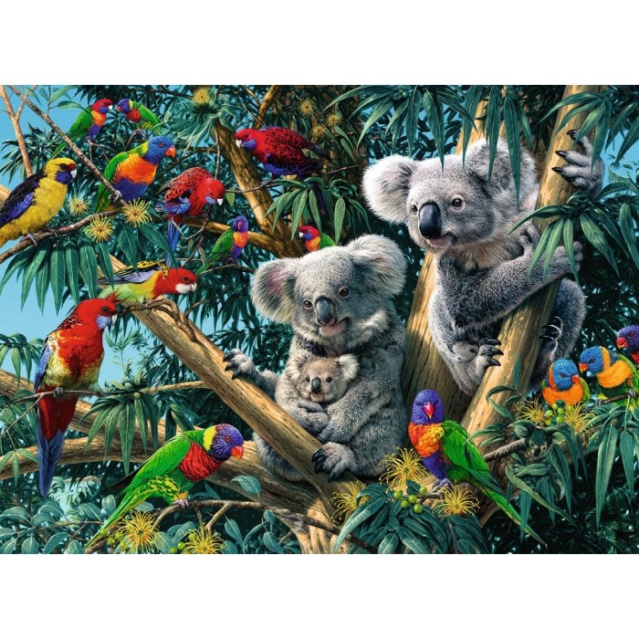 Puzzle  Ravensburger-00206 Koalas in The tree