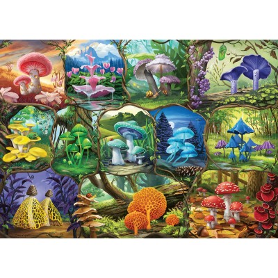 Puzzle Ravensburger-00424 Beautiful Mushrooms