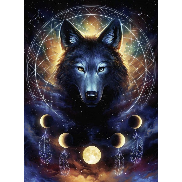 Puzzle  Ravensburger-00442 Star Line - Wolf