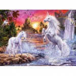 Puzzle  Ravensburger-00471 Star Line : Beautiful Unicorns