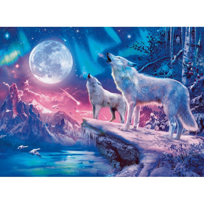 Puzzle  Ravensburger-00476 Star Line - Wolf