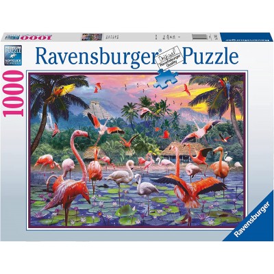 Puzzle Ravensburger-00574 Pink Flamingos