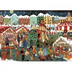 Puzzle  Ravensburger-00729 Christmas Market