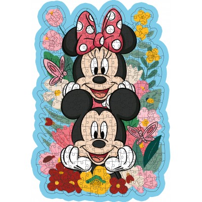 Ravensburger-00762 Wooden Puzzle - Mickey & Minnie