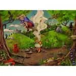 Puzzle  Ravensburger-00777 With the Forest Witch