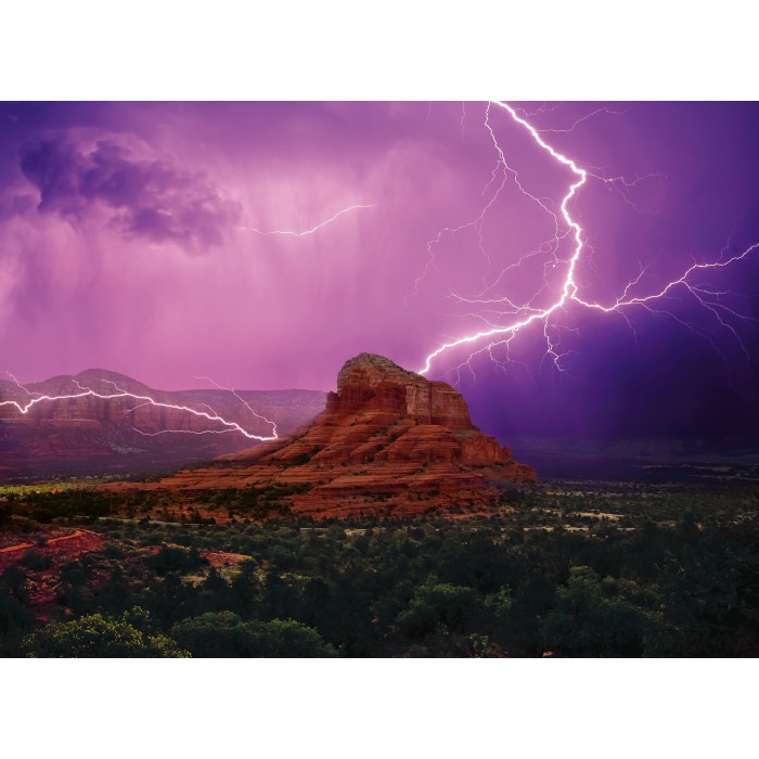 Puzzle Ravensburger-00779 Pink Thunderstorm Mood