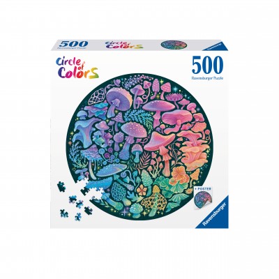 Puzzle Ravensburger-00822 Circle of Colors - Mushrooms