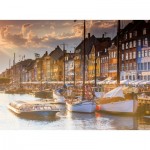 Puzzle  Ravensburger-00846 Sunset in Copenhagen