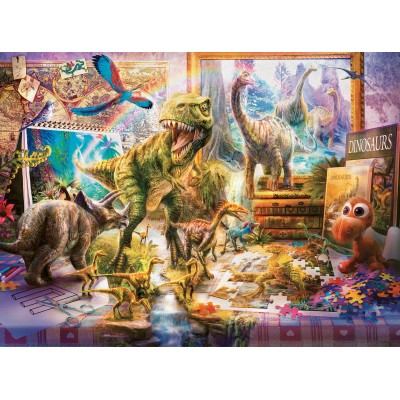 Puzzle Ravensburger-00863 XXL Pieces - Dinosaurs in the Room