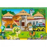  Ravensburger-01057 2 Puzzles - Living in the Wild / Jurassic World Explorers