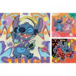  Ravensburger-01070 3 Puzzles - Play Disney Stitch