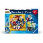  Ravensburger-01133 3 Puzzles - Sonic Adventures