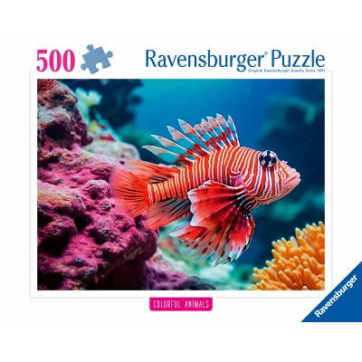Ravensburger-01334 Lionfish - Highlight Puzzle - Colorful Animals