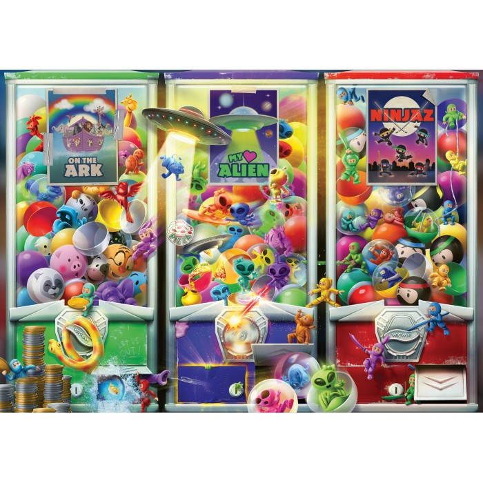 Puzzle Ravensburger-01482 Animals - Aliens and Ninjas
