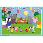  Ravensburger-04018 2 Puzzles - Party time / Peppa Pig