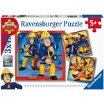  Ravensburger-05077 3 Puzzles - Fireman Sam